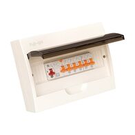 NHP MOD6 CSB Insulated Loadcentre MOD6PK 18W Surf Mount 80A MCB MSW 32A 4x16A MCB 40A RCCB 10A RCBO