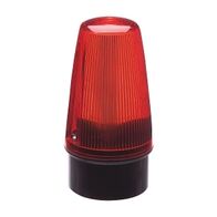 Moflash Xenon Beacons Edison Screw Cap 2 Joules Flash Mode IP65 10 to 72V AC DC W/S Mount Lens Red