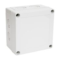 Fibox MNX Terminal Box PC IP66 and IP67 with Knock Out H130 x W130 x D75mm Grey