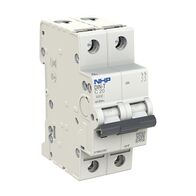 NHP DIN-T Miniature Circuit Breaker MCB 10kA 2 Pole 25A C Curve