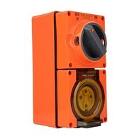 NHP ISO Switched Socket Outlet, 4 Round Pins 10A 500V AC, with Base, RO