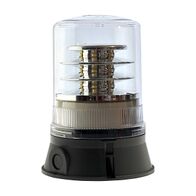 Moflash LED 400 Rotating Beacon 18 LEDS 80 to 120 RPM IP65 85 to 280V AC or DC Lens Clear