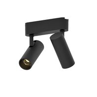 24V Magnetic Thins Track Wall Light 2x12w Black