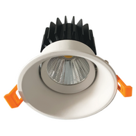 12W Gimbal Spot COB Downlight - White