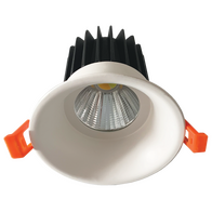 12W Fixed Spot COB Downlight - Black