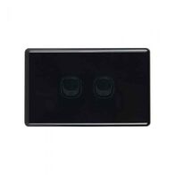 N/SW2/BLK - 2 Gang 16 Amp Switch Black