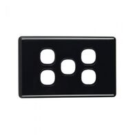 SW5PL/BLK - 5 Gang Less Mech Black