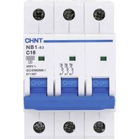 MCB 3pole 6ka 40a C Curve