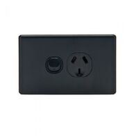 N/GPO1/BLK - Single 10 Amp Black