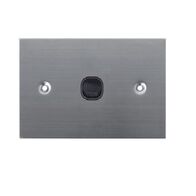 SW1/SS/BLK - 316 Stainless Steel 1 Gang 16 Amp Switch
