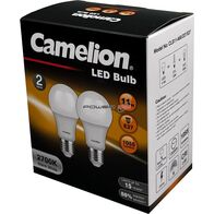 CAMELION LED LIGHT GLOBE 11W 240V EDISON 2PK - WARM 2700K