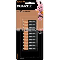 DURACELL AAA SIZE ALKALINE BP10