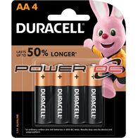 DURACELL AA SIZE ALKALINE BP4
