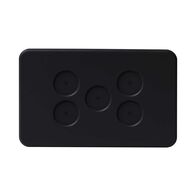 PIXIE AMBIENCE WALL & FACE PLATES - SEMI GLOSS BLACK  FACE PLATE ONLY