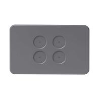 PIXIE AMBIENCE WALL & FACE PLATES - SEMI GLOSS GREY  FACE PLATE ONLY