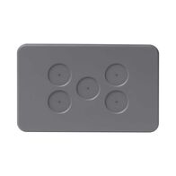 PIXIE AMBIENCE WALL & FACE PLATES - SEMI GLOSS GREY  FACE PLATE ONLY