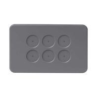 PIXIE AMBIENCE WALL & FACE PLATES - SEMI GLOSS GREY  FACE PLATE ONLY