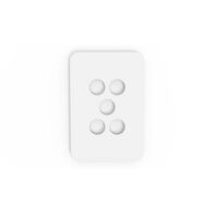 PIXIE AMBIENCE WALL & FACE PLATES - MATT WHITE  FACE PLATE ONLY