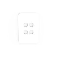 PIXIE AMBIENCE WALL & FACE PLATES - GLOSS WHITE  FACE PLATE ONLY