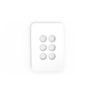 PIXIE AMBIENCE WALL & FACE PLATES - MATT WHITE  FACE PLATE ONLY