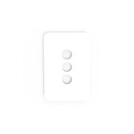 PIXIE AMBIENCE WALL & FACE PLATES - MATT WHITE  FACE PLATE ONLY