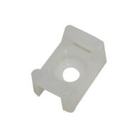 Cabac Nylon 66 Screw Mount 5mm Wide Cable Tie Natural