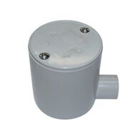 Junction Box Deep 1 Way Entry PVC 20mm Grey