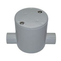 Junction Box Deep 2 Way Entry PVC 20mm Grey