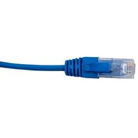 Cabac 0.5 Metre 4 Pair Unshielded RJ45 - RJ45 Slim Cat6 Blue Patch Lead