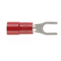 Forked Spade 3mm Red