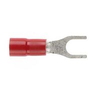 Forked Spade 4mm Red