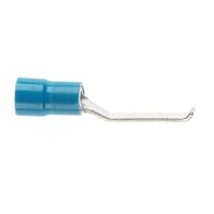 PRE-INSULATED LIP BLADE TERMINAL (1.0-2.6MM CABLE) BLUE 3MM WIDTH DOUBLE GRIP