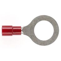 PRE-INSULATED RING TERMINAL (0.5-1.6MM CABLE) RED 10MM STUD DOUBLE GRIP