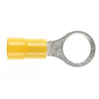 PRE-INSULATED RING TERMINAL (2.5-6.0MM CABLE) YELLOW 10MM STUD DOUBLE GRIP
