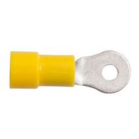 PRE-INSULATED RING TERMINAL (2.5-6.0MM CABLE) YELLOW 3MM STUD