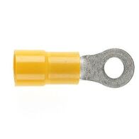PRE-INSULATED RING TERMINAL (2.5-6.0MM CABLE) YELLOW 5MM STUD DOUBLE GRIP