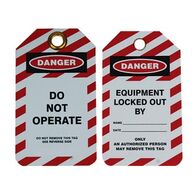 Do Not Operate Tag Laminated Each