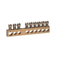26 Way Screw Terminal Block | 192mm Length | 100A Max | Brass & Zinc by Legrand