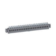 22 Way Terminal Block | 100A Max | Brass & Zinc-Plated | Mounted Support by Legrand