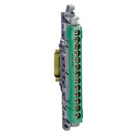 13 Way Terminal Block | IP2X Protection | Green Cover | Mounted Support by Legrand