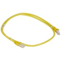 Cat6A RJ45 U/UTP Patch Cord 1m | 10 Gbit/s | Yellow PVC by Legrand