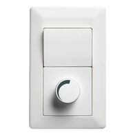 Vertical Rotary Dimmer 400VA | Trailing Edge | 2 Wire | White by Legrand