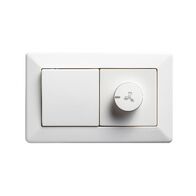 Horizontal Fan Controller 3 Speed | 100VA | White Finish by Legrand