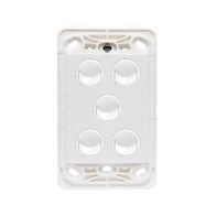 5 Gang Vertical Rocker Switch | 10A | Sleek Design | White by Legrand
