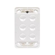 6 Gang Vertical Rocker Switch | 10A 2-Way | Sleek Design | White by Legrand