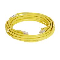 Cat6A RJ45 U/UTP Patch Cord 5m | High-Speed Data | Yellow PVC by Legrand