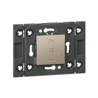 Wireless Blind Switch Mechanism | Horizontal 2 Module | Smart Control | Champagne by Legrand