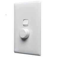 Rotary Dimmer Switch 2 Wire | Vertical Design | LED & Incandescent | White by Legrand