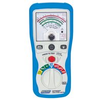 Analogue Insulation Tester | 250V, 500V, 1000V Test Ranges | Live Circuit Warning & Backlit Display by Majortech