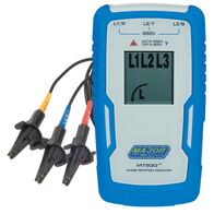 Phase Rotation Meter | 40V to 850V AC | LCD Display & IP40 Housing | Majortech